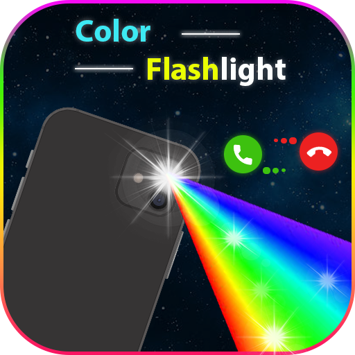 Colour Flashlight - Call &amp; SMS أيقونة