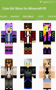 Cute Girl Skins for Minecraft PE screenshot 3