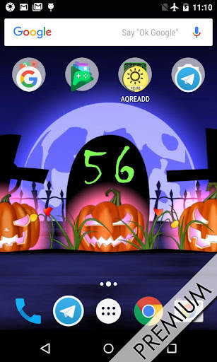 Halloween live wallpaper with countdown and sounds screenshot 4