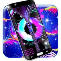 Zip locker theme for lock scre