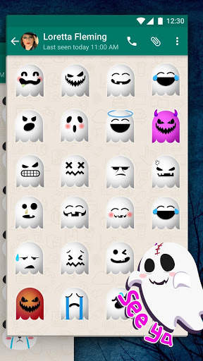 Scary Ghost Emoji Stickers screenshot 5