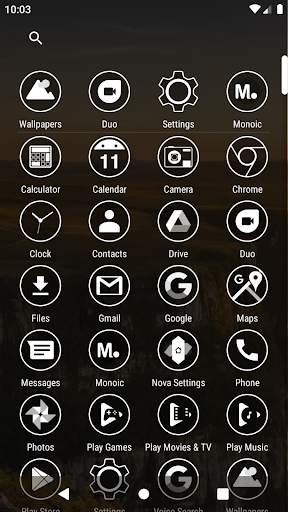 Monoic Icon Pack: White, Monotone, Minimalistic screenshot 6