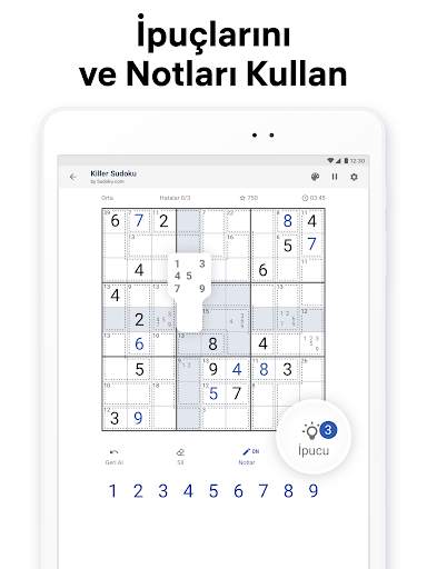 Kazık sudoku - sayı bulmacası screenshot 15