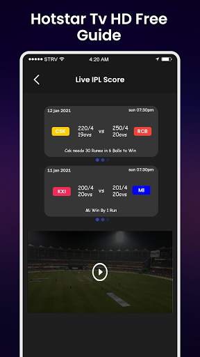 Hotstar - Hotstar Cricket -Hotstar Live Guide 2021 screenshot 2
