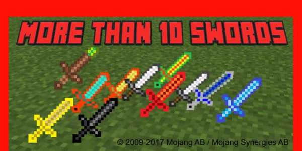 MORE SWORDS MOD MCPE screenshot 3