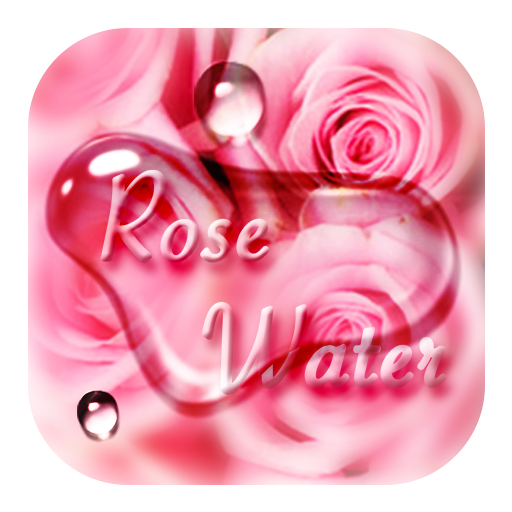 Pink Rose Flower Drops Theme icon