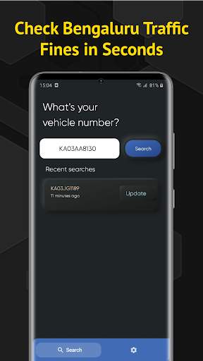 Bangalore Traffic: Check Fines screenshot 1