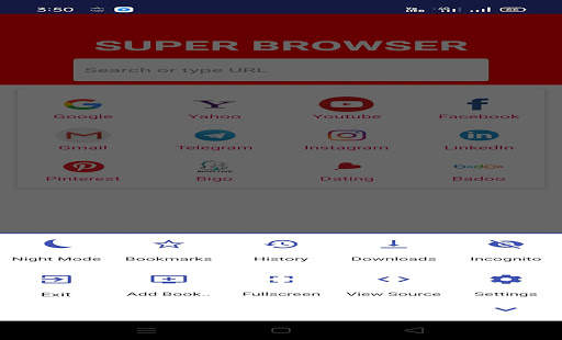 SUPER BROWSER screenshot 1