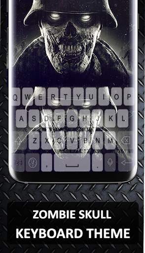 Zombie Skull Graffiti Keyboard Theme screenshot 1