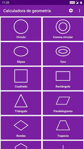 Calculadora de geometría screenshot 1