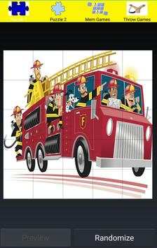 Free Kids Fire Engine Games screenshot 2