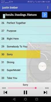 Justin Bieber Songs 3 تصوير الشاشة