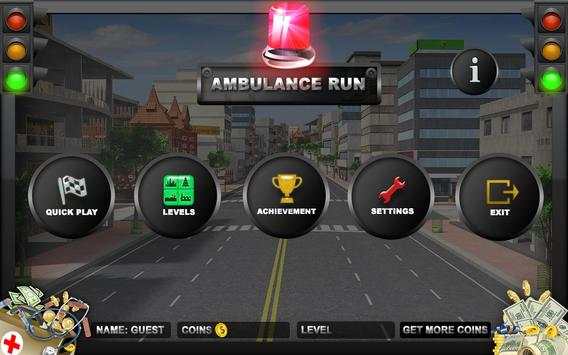 Ambulance Run स्क्रीनशॉट 1