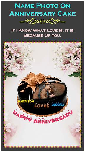 Name Photo On Anniversary Cake screenshot 5