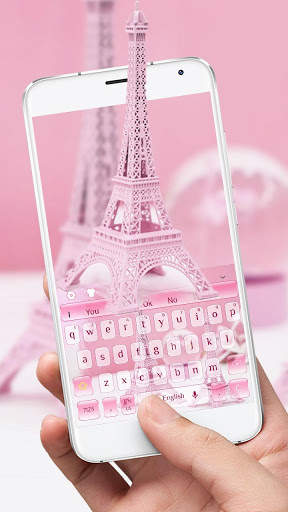 Pink Eiffel Tower Keyboard screenshot 2