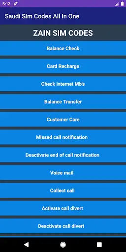 Saudi Arabia Sim Codes (All In One) screenshot 5
