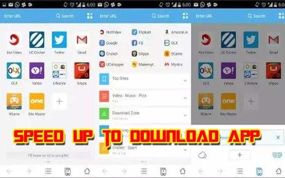 Speed Uc browses Fast up downloads tips screenshot 1