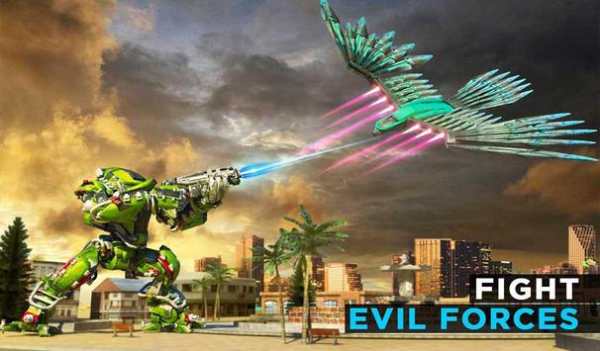 Robot Transforming Wild Eagle Cop Car- Robot Games screenshot 14
