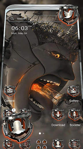Robot 3D War Launcher Theme screenshot 1