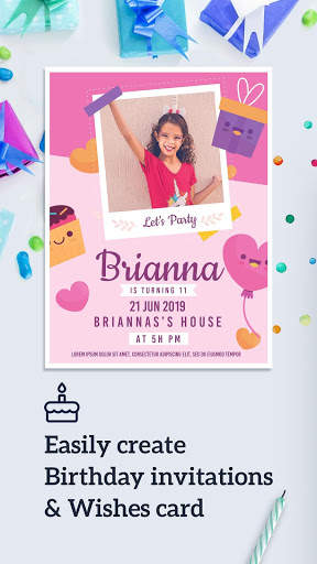 Birthday Invitation Card Maker : Invitation Maker screenshot 1