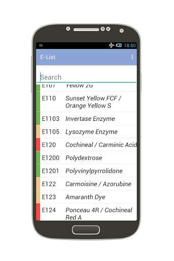 E Numbers of Food Additives screenshot 1