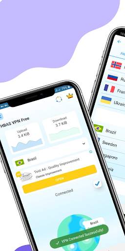 HBAS VPN Free- fast VPN app for privacy & security screenshot 1