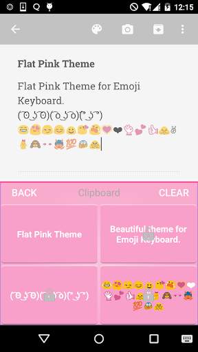 Classic Pink Emoji Keyboard screenshot 4