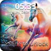 Runing Unicorn Lock Screen logo