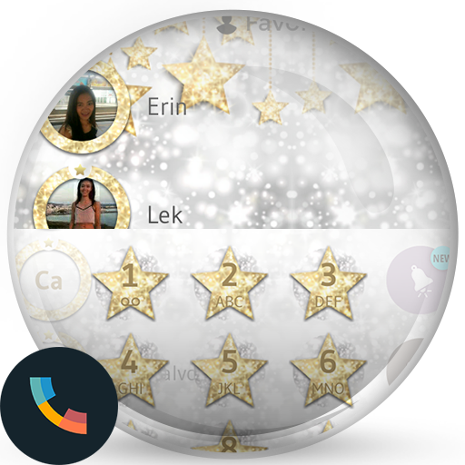 Glitter Gold Stars PhoneTheme icon