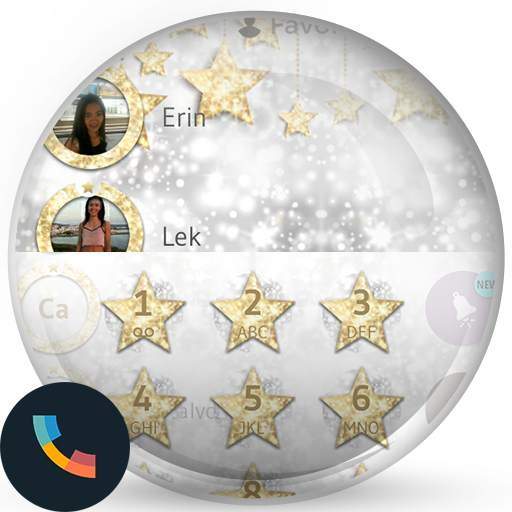 Glitter Gold Stars PhoneTheme 150