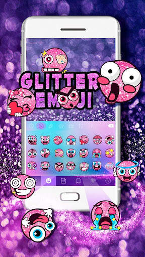 Glitter Emoji Stickers for Chatting (Add Stickers) screenshot 1