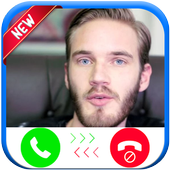 PewDiepie Calling You - Fake Phone Call icon