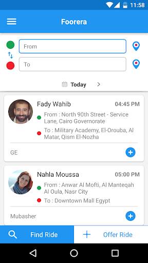 Foorera - Egypt Carpooling App screenshot 2