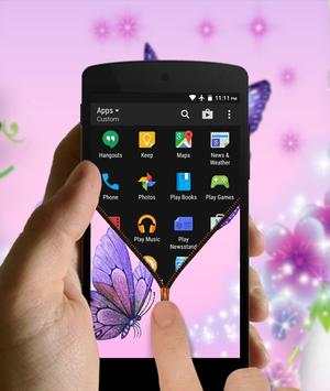 Butterfly Zipper Lock Screen screenshot 6