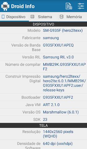Droid Hardware Info screenshot 1