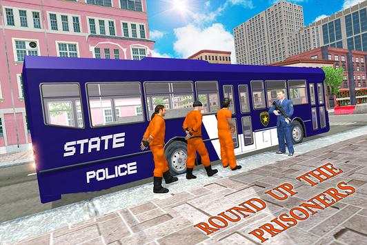 US Jail Police Bus Transport Driving screenshot 15