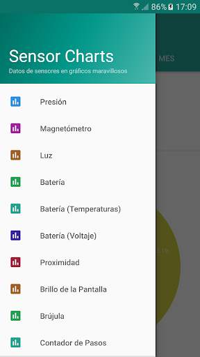 Sensor Charts - Sensores Multiherramienta screenshot 2
