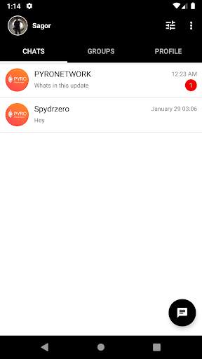 PYRO Messenger screenshot 2