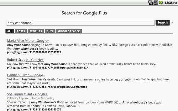Search for Google Plus screenshot 4