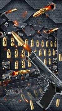 Gun and Bullet Keyboard Theme screenshot 2