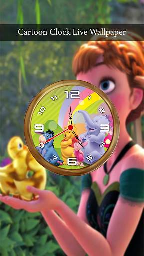 Cartoon Clock Live Wallpaper - Analog Clock screenshot 5