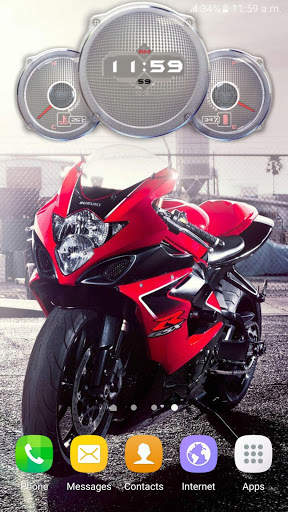 Superbike Clock Wallpaper HD screenshot 8