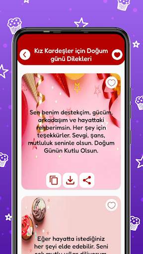 Doğum günü kartları iletileri screenshot 5