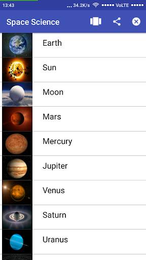 Space Science screenshot 1