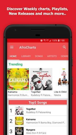 AfroCharts - Stream African Music screenshot 1