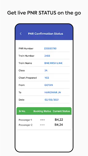 IRCTC PNR Status Check and Indian Railway Enquiry screenshot 2