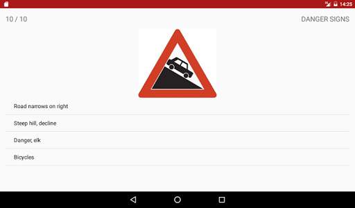 Norwegian Traffic Signs screenshot 7