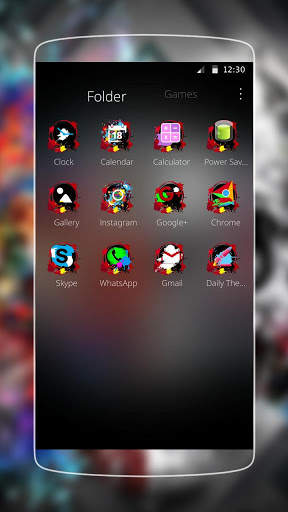 coretan gothic harimau tengkorak tema screenshot 3