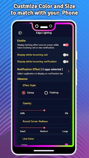 Edge Lighting - Rounded Corner & Wallpaper screenshot 2