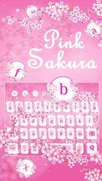 Romantic Sakura Keyboard Theme screenshot 2
